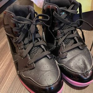 And1 black high top girls shoe